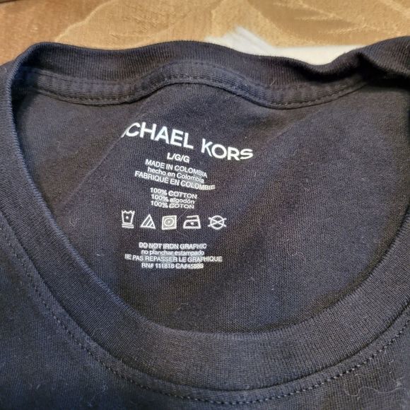 Michael Kors black and camo long sleeve signature shirt - Picture 5 of 6